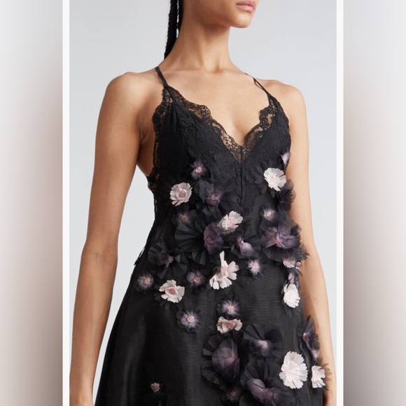 NWT $2950 Zimmermann Matchmaker Daisy Linen & Silk Organza Gown 3 (fits like 10) - Picture 4 of 6